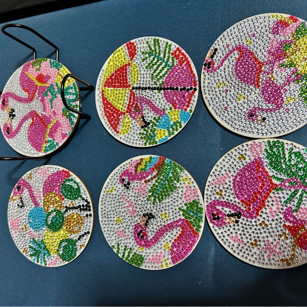 Coasters in Flamingo